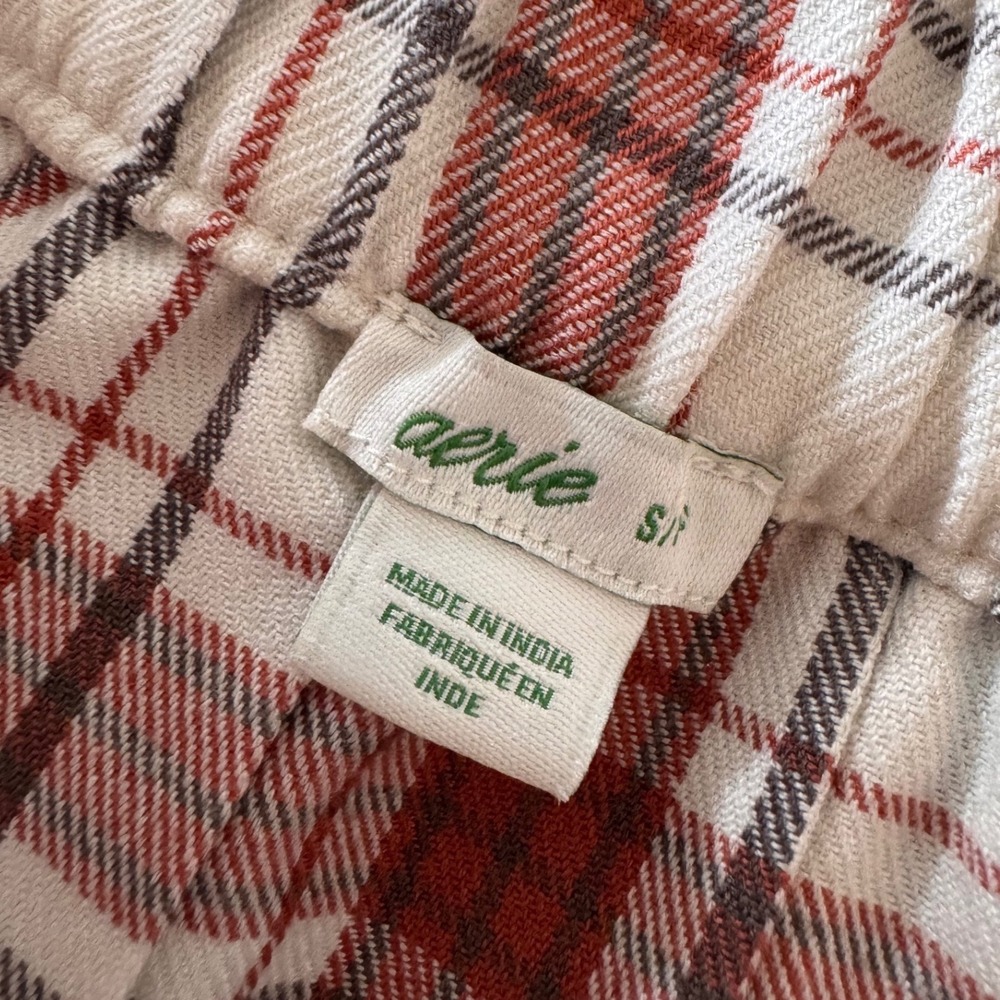 Aerie Pleated Mini Skirt Plaid NWOT Size S Preppy Schoolgirl - Picture 4 of 8